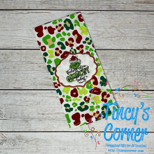 Feeling Extra Grinchy Hand Towel -114