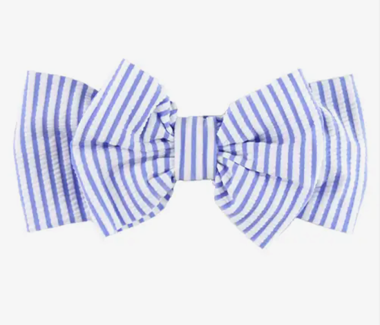 Seersucker Swim Bow Headband