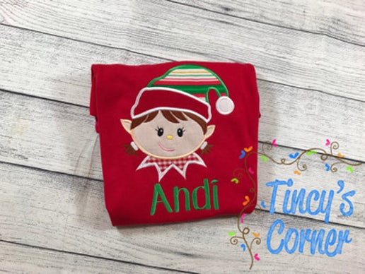 Elf Girl Applique T-Shirt