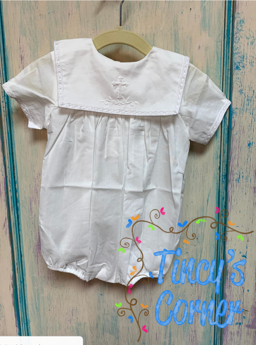 Infant Cross White Bubble