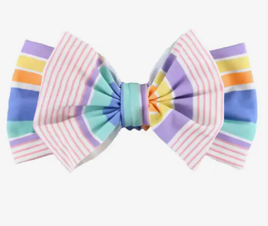 Seersucker Swim Bow Headband