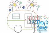 2025 New Year Camper Applique T-Shirt