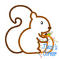 Squirrel with Pumpkin Applique T-Shirt