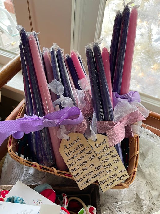 Advent Candles Set w/Tag