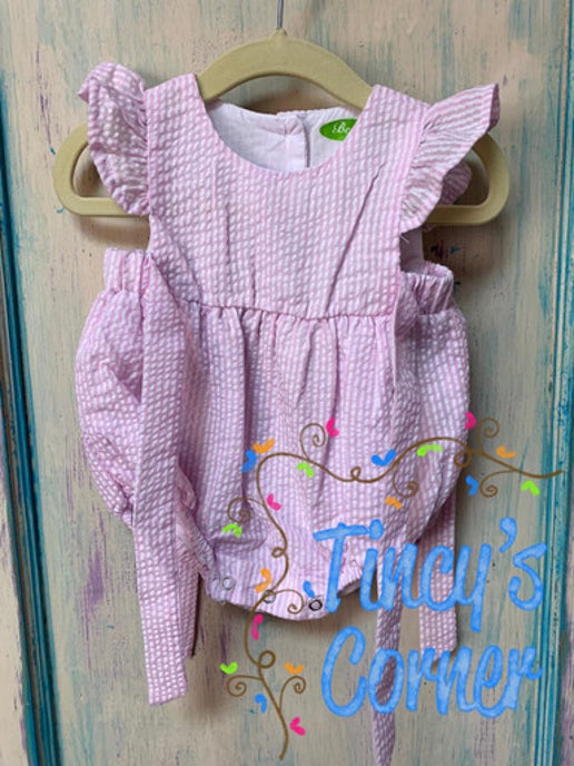 Girl's Seersucker Bubble