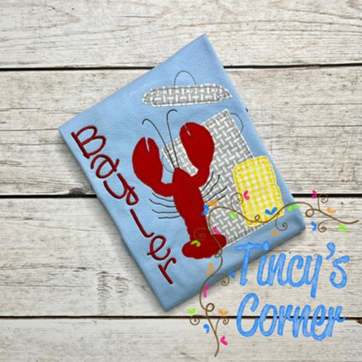 Crawfish Boil Applique T-Shirt