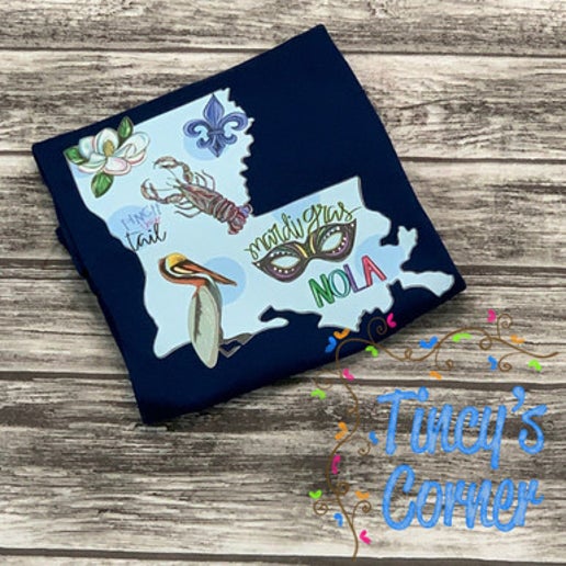 Louisiana Pride Watercolor T-Shirt