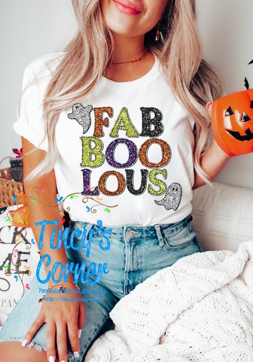 FaBOOlous Faux Glitter T-Shirt/Sweatshirt