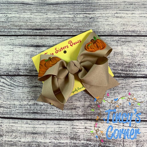 Just Pumpkins Oat Hair Bow