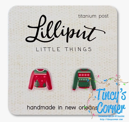 Christmas Ugly Sweater Earrings