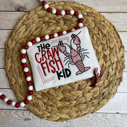 The Crawfish Kid Embroidery T-Shirt