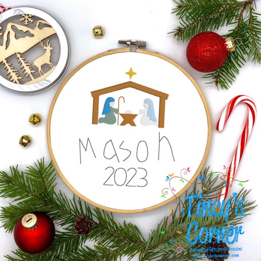 Personalized Children's Christmas Ornament w/Handwritten Name