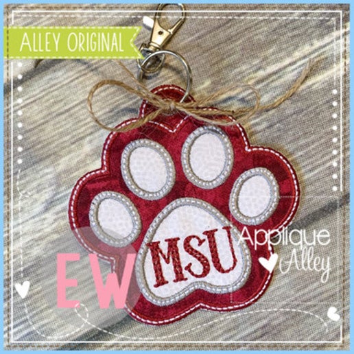 Paw Print Bag Tag