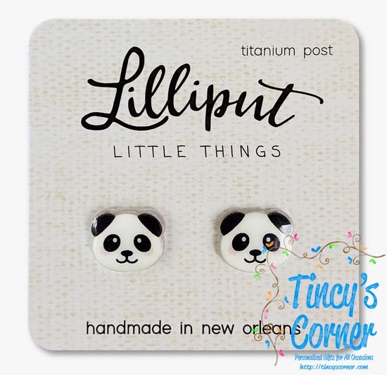 Panda Earrings