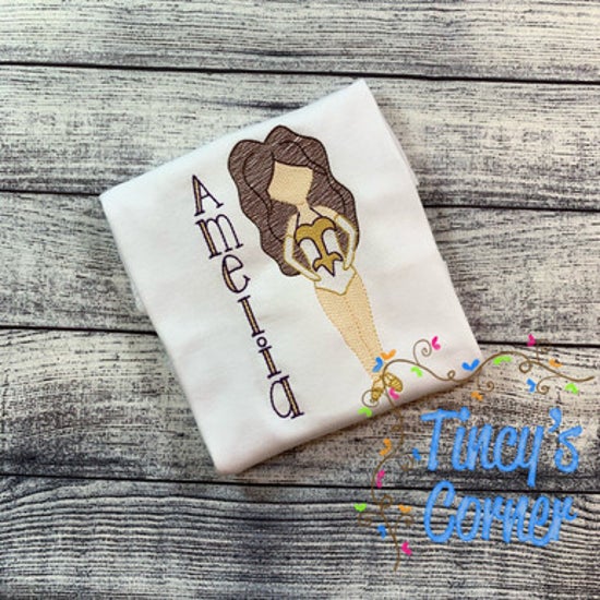 Golden Girl Embroidery T-Shirt