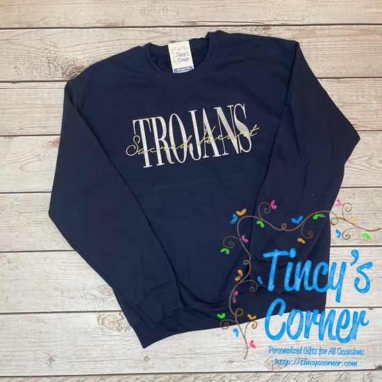 Trojans Sacred Heart Embroidery Sweatshirt