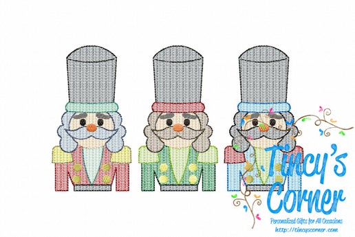 Wally Nutcracker Trio Embroidery T-Shirt