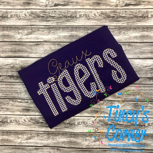 Geaux Tigers Applique T-Shirt