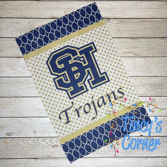 SH Interlock Trojans Garden Flag