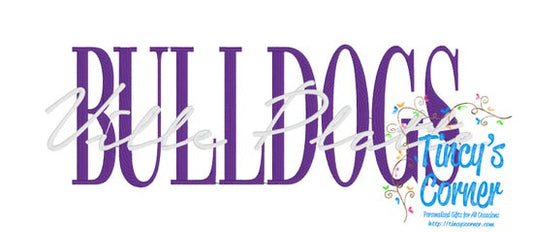 Bulldogs Ville Platte Embroidery T-Shirt