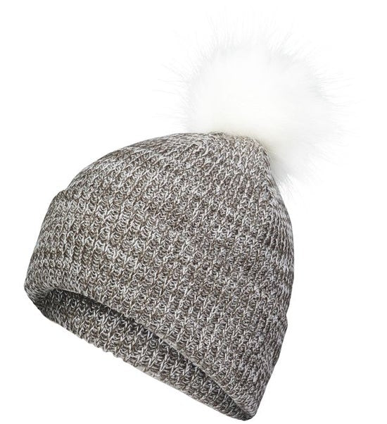 Faux Fur Pom Beanie