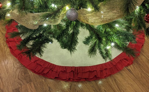 Christmas Tree Skirt Ruffle