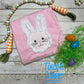 Fluffy Yarn Easter Bunny Applique T-Shirt