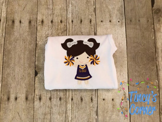 Cheerleader Applique T-Shirt