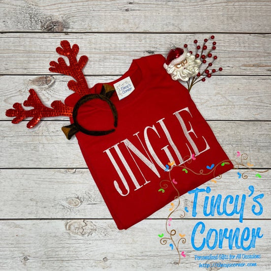 Jingle Embroidery T-Shirt