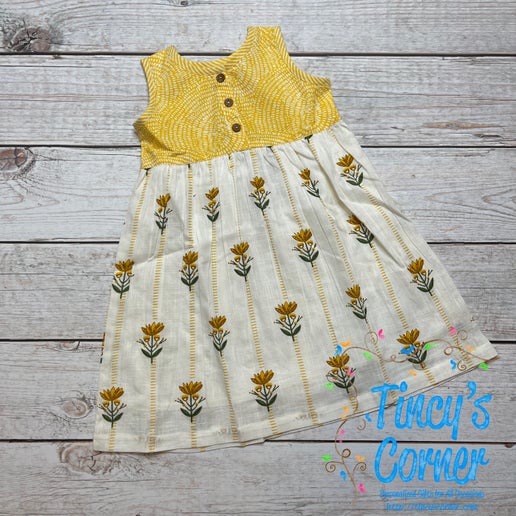 Stripes Floral Dress