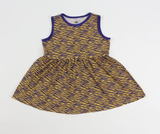 Tiger Stripe Sleeveless Bamboo Play Dress