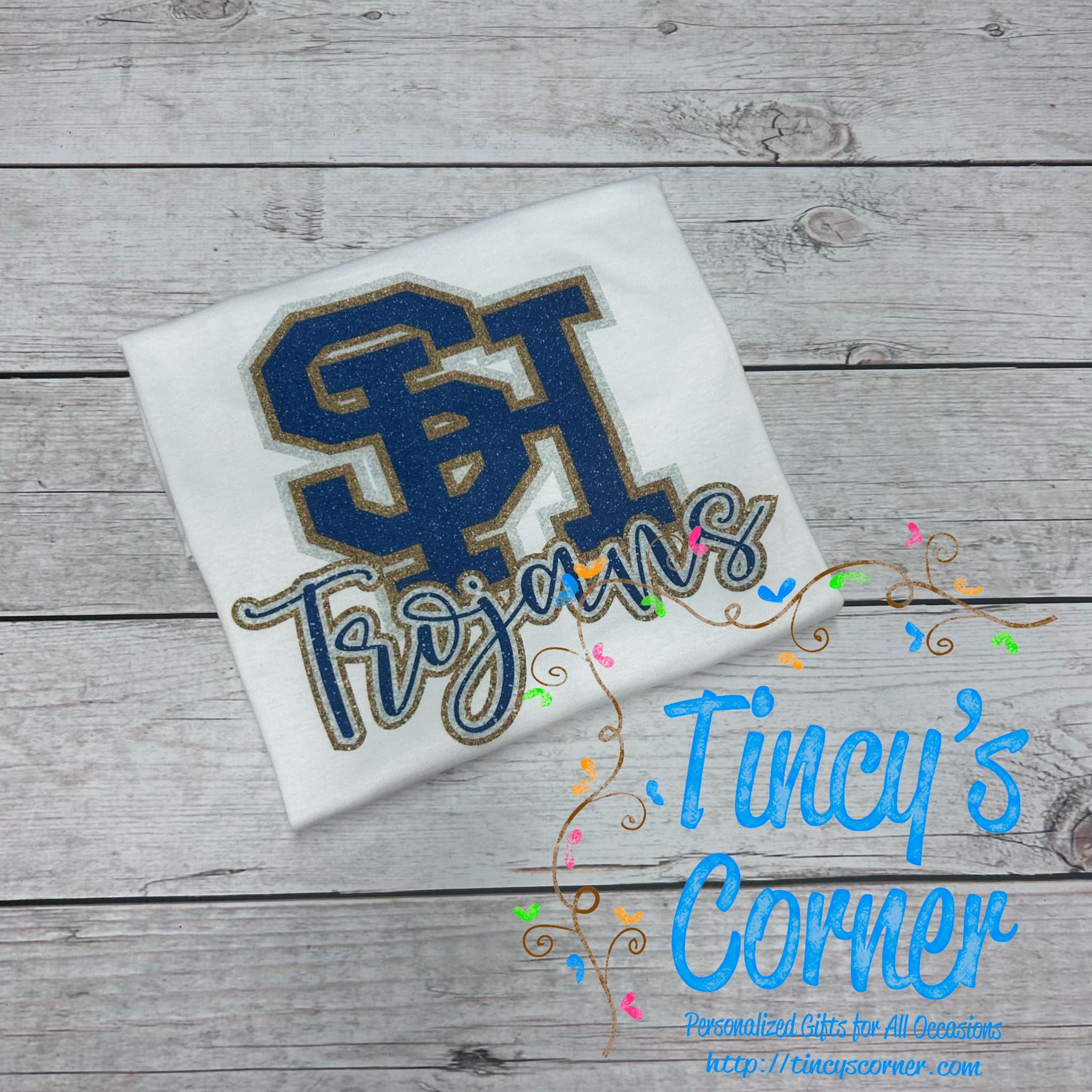 SH Interlock Trojans Glitter Tee
