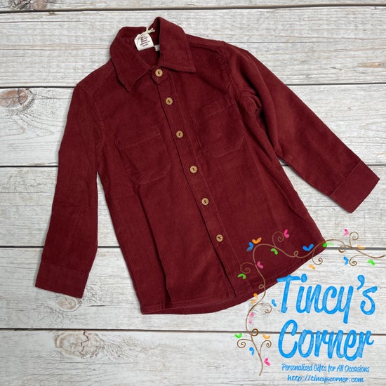 Boy's Corduroy Dress Shirt -114